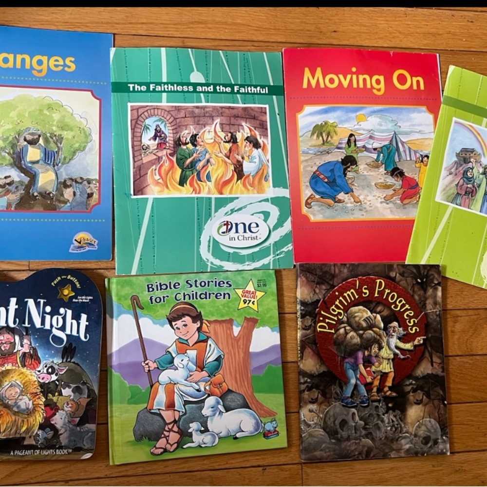 A Lot Of 7 Children Christian Religious Books